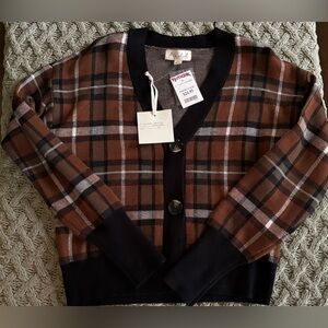 Marled Cropped Cardigan